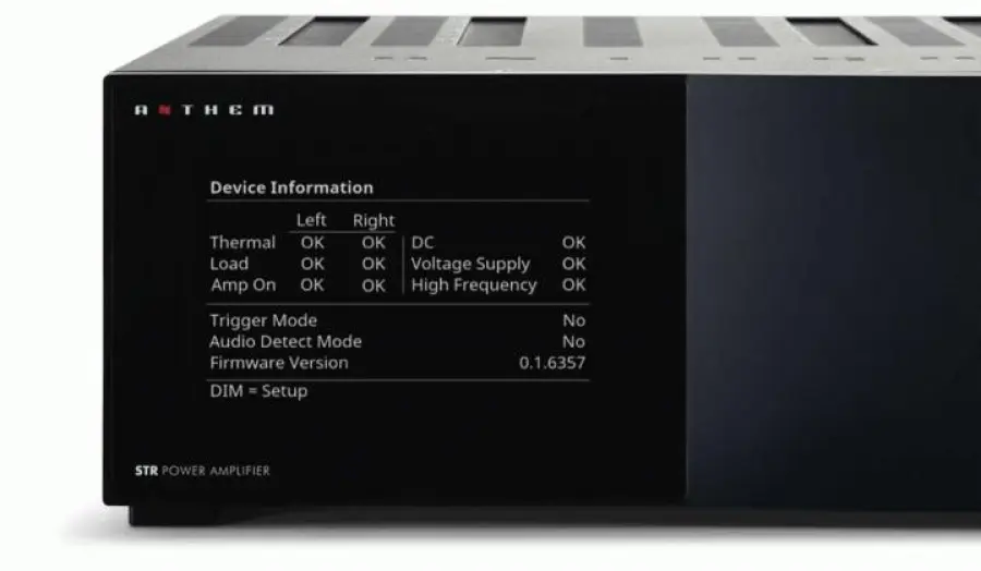 Amplificatore di potenza stereo STR di Anthem recensito