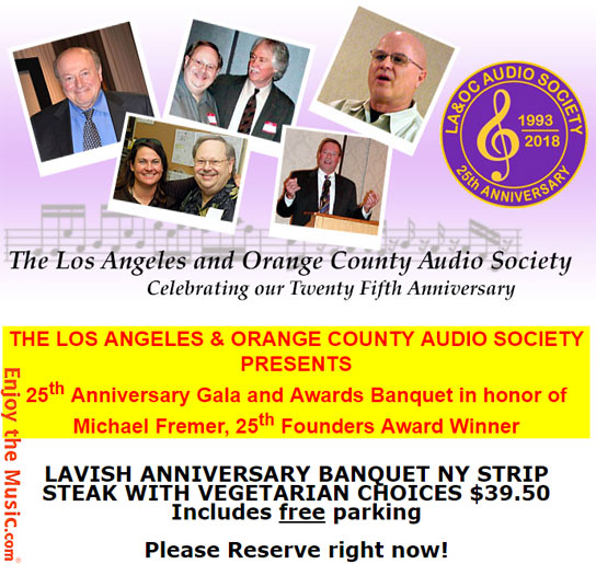 Gala del 25 ° Anniversario della LAOCAS in onore di Michael Fremer