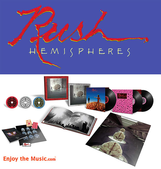 Rush Hemispheres 40th Anniversary: ​​tre LP e due CD / Blu-ray Audio