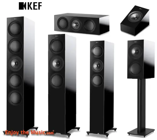 La serie KEF R include il loro nuovo driver sorgente punto Uni-Q di 12a generazione