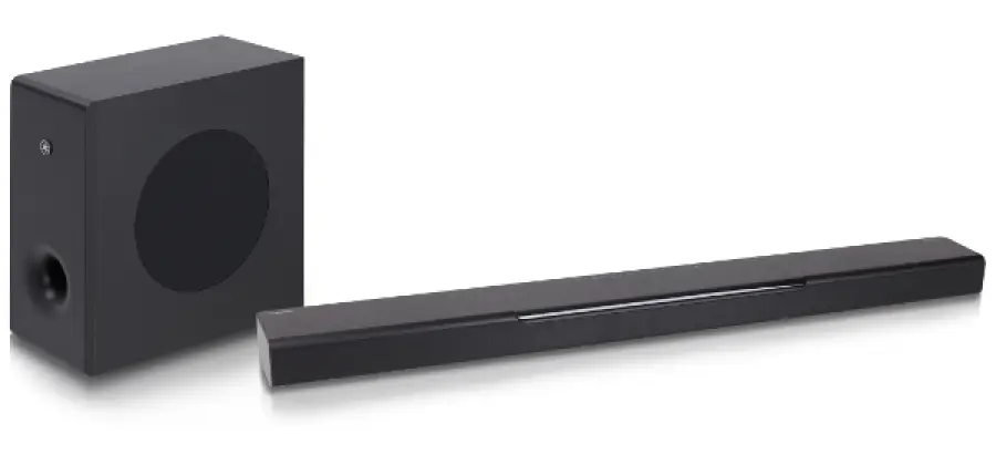 La nuova barra audio Yamaha ha l'opzione altoparlante wireless