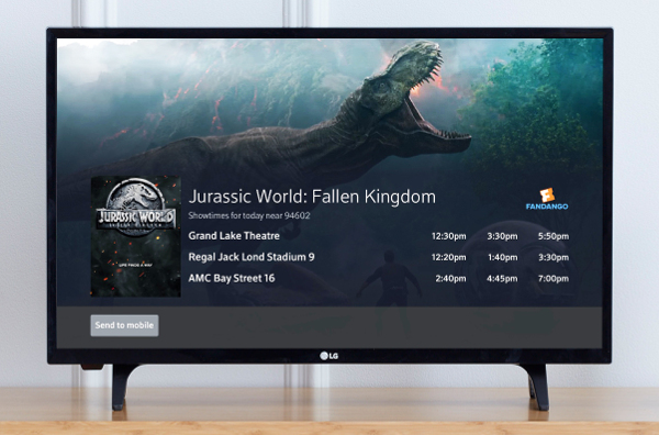 L'accordo Comcast e Fandango consente agli acquisti di biglietti film tramite la TV