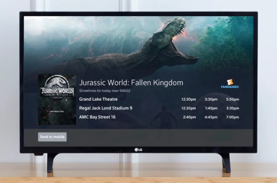 L'accordo Comcast e Fandango consente agli acquisti di biglietti film tramite la TV