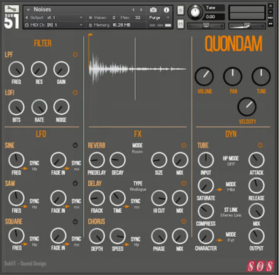 Sub51 QUONDAM - libreria di campioni di basso insolito