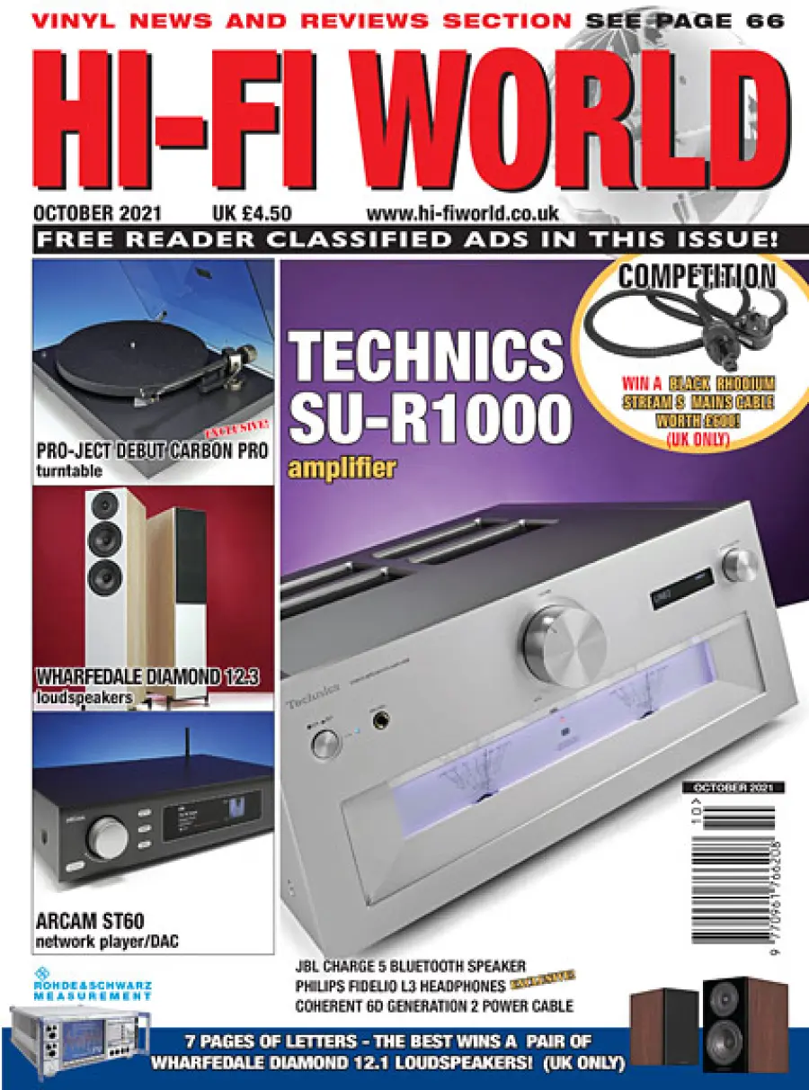 Hi-Fi World di ottobre 2021 Recensioni e pezzi di riflessione