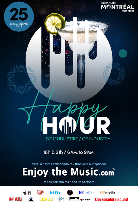 EnjoyTheMusic.com sponsorizza Salon Audio Montréal Audiofest 2022 Espositore / Festa della stampa
