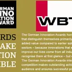 WBT vince il premio tedesco per l'innovazione 2021