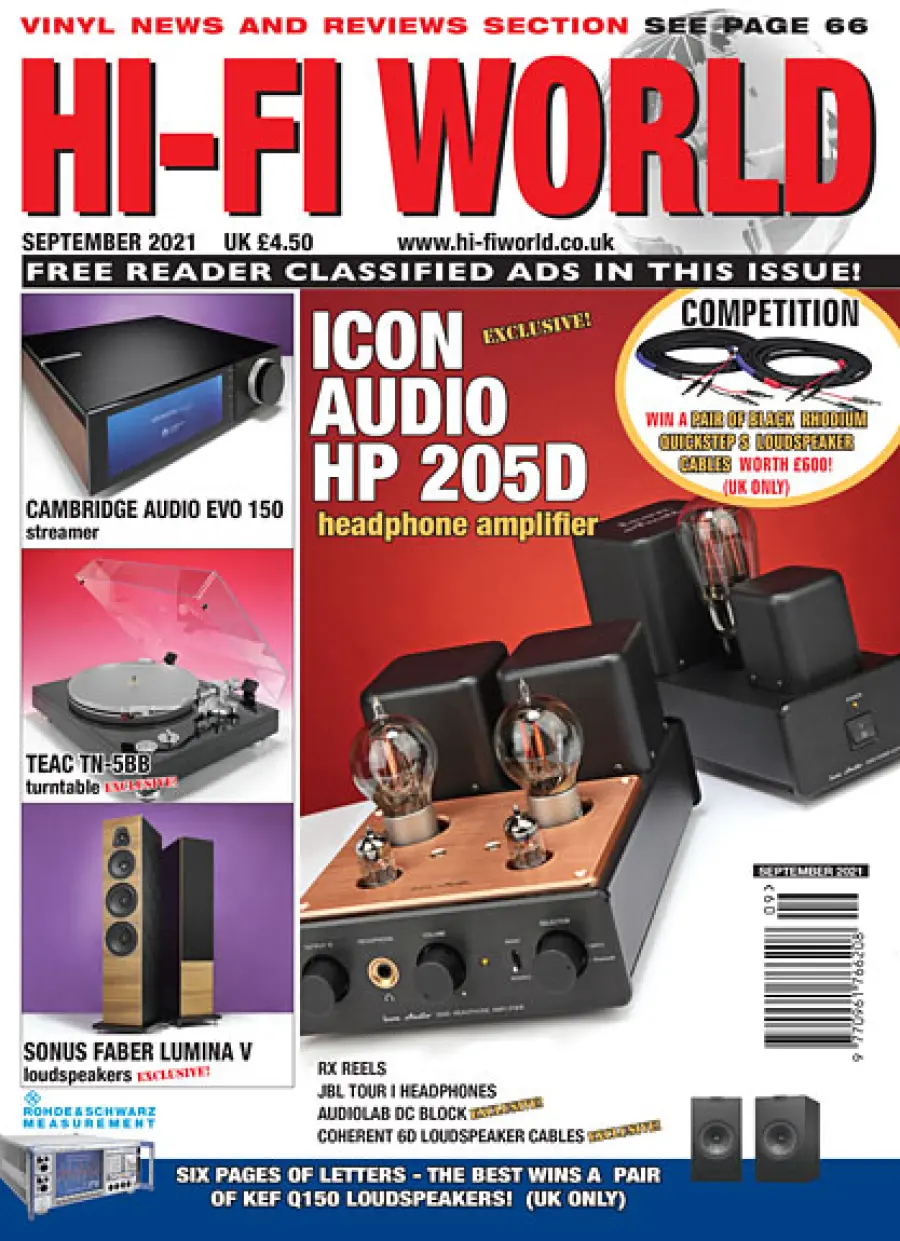 Hi-Fi World di settembre 2021 Recensioni e pezzi di riflessione