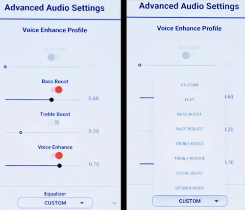 Esperienza Adaptive Sound Spatial Surround di Verizon