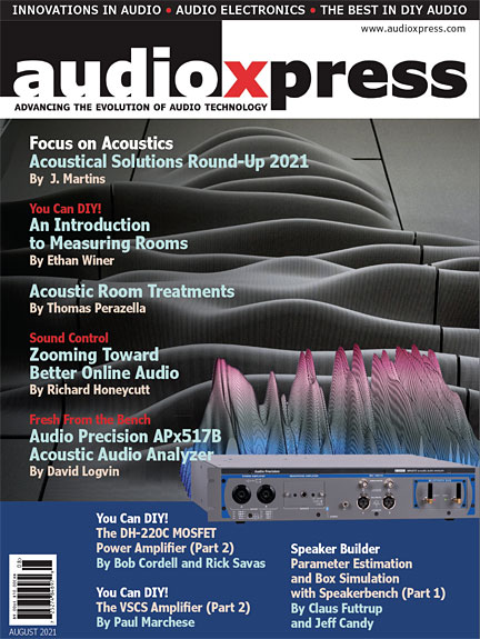 Il numero di agosto 2021 di audioXpress è ora disponibile