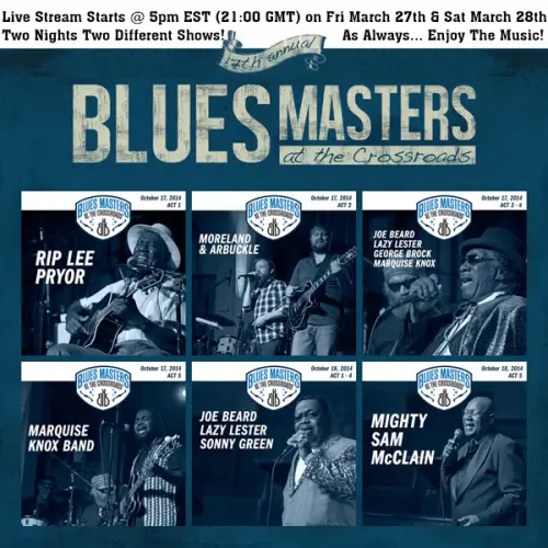 EnjoyTheMusic.com live streaming Blues Masters At The Crossroads 2014
