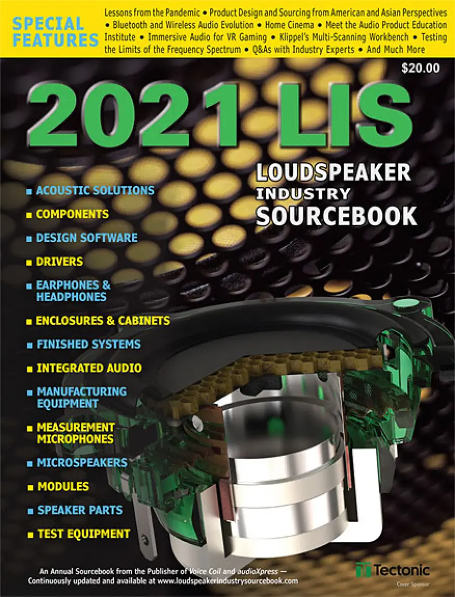 AudioXpress e Voice Coil Loudspeaker Industry Sourcebook 2021