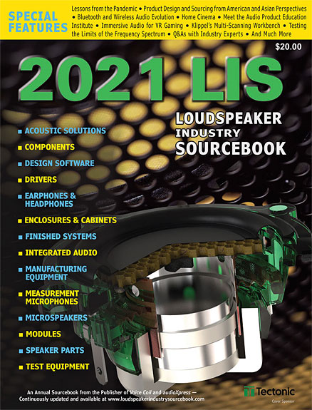 AudioXpress e Voice Coil Loudspeaker Industry Sourcebook 2021