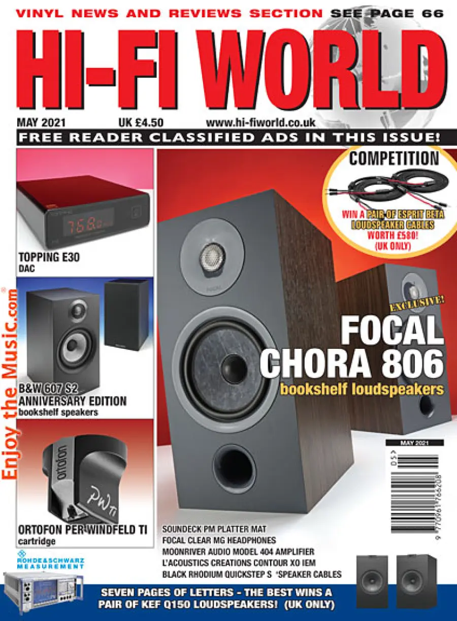 Hi-Fi World Maggio 2021 Recensioni e Think Pieces