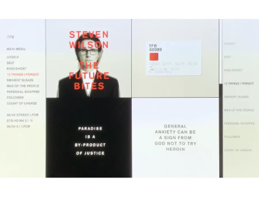 The Future Bites Is Tasty di Steven Wilson su Blu-ray Disc