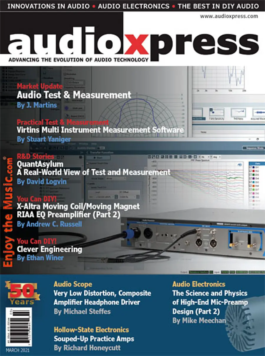 numero di marzo 2021 di audioXpress