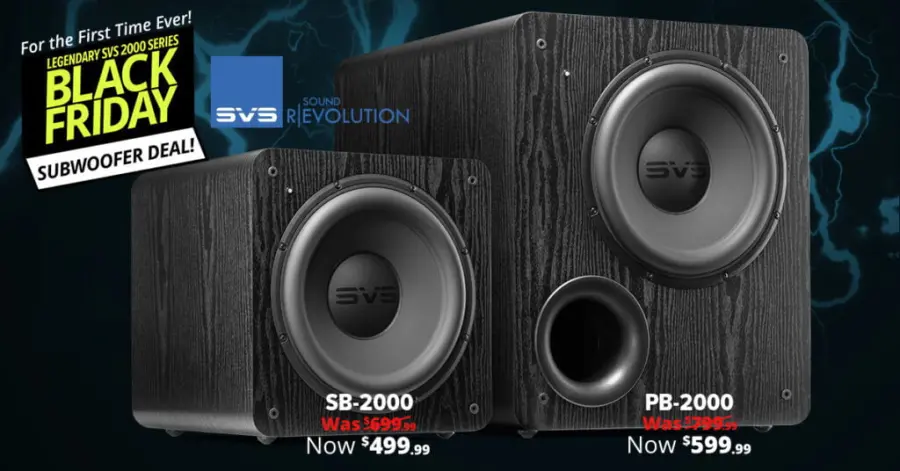 SVS annuncia le offerte per i subwoofer della serie Black Friday 2000