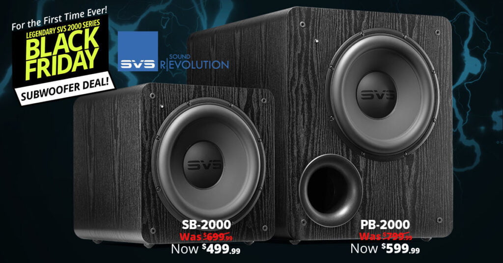 SVS annuncia le offerte per i subwoofer della serie Black Friday 2000