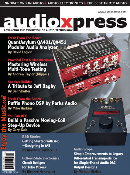 Il numero di dicembre di audioXpress è ora disponibile