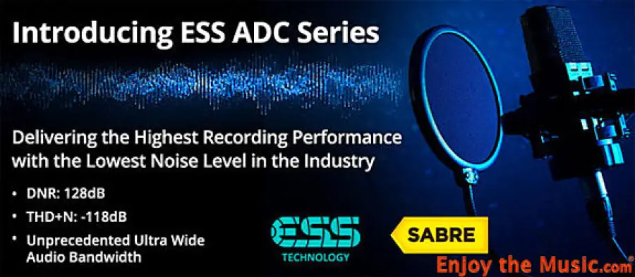 Tecnologia ESS ES9842 PRO 768kHz / DSD512 Chip ADC