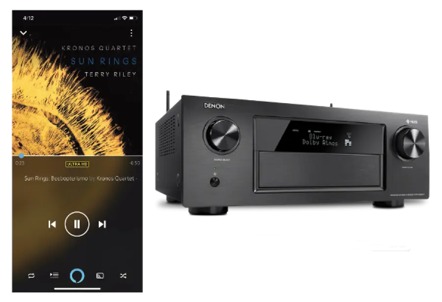 Posso trasmettere in streaming ad alta risoluzione tramite il mio ricevitore A / V?