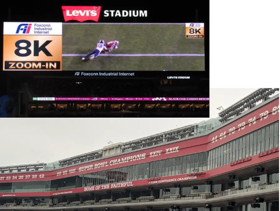 Fare la storia della tecnologia: il video replay 8K debutta stasera al Levi's Stadium