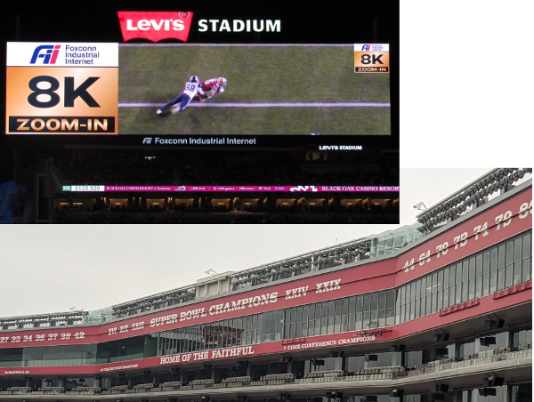 Fare la storia della tecnologia: il video replay 8K debutta stasera al Levi's Stadium