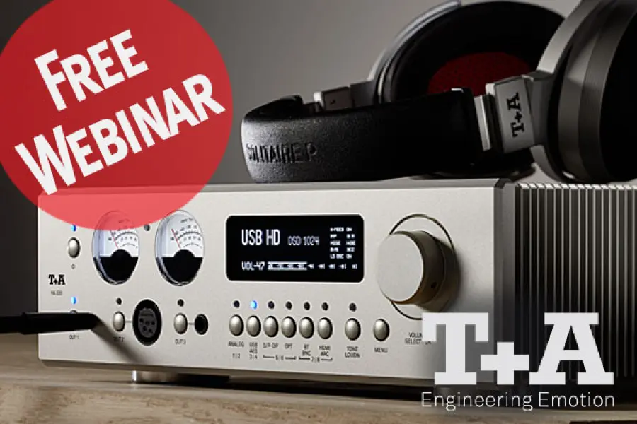 T + A presenta una discussione sull'amplificatore per cuffie HA 200, sulla tecnologia della serie HV e sulle cuffie Solitaire P!