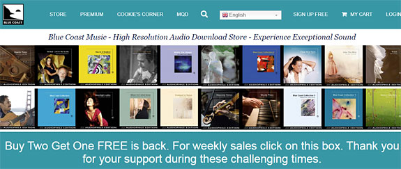 Blue Coast Records compra due prendi una vendita gratuita