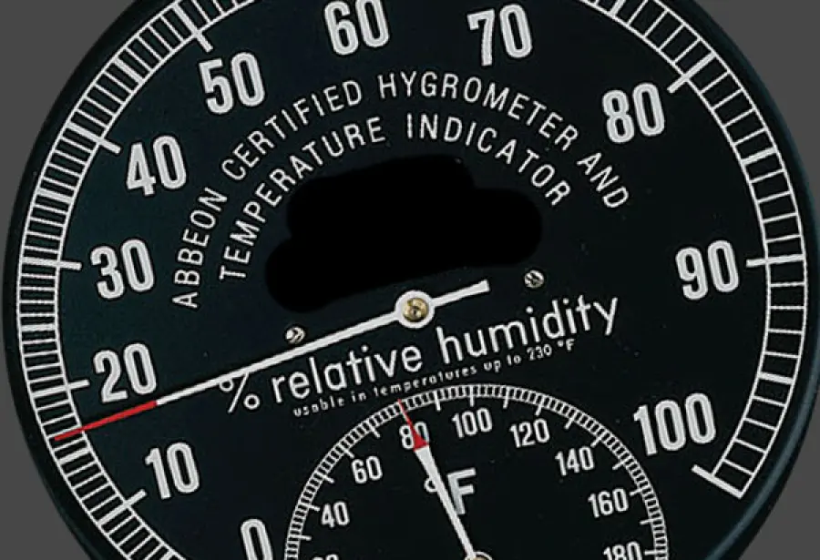 Umidità, sala concerti e inclinazione spettrale