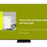 Samsung porta i testi Apple Music sincronizzati al tempo su Smart TV
