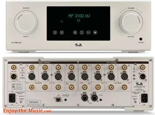 P + Preamplificatore stereo a stato solido T 3100 HV