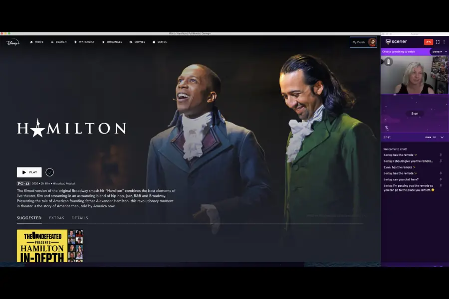 Hulu, Amazon, Scener, Plex e Disney Plus Watch Parties