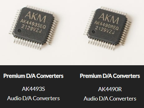 AKM Advanced Velvet Sound AK4493S e AK4490R