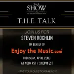 Promemoria: oggi alle 15:00 (EST) T.H.E. Talk Feat. Goditi Steven R. Rochlin di Music.com