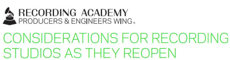 Linee guida post RIAA per riaprire studi di registrazione