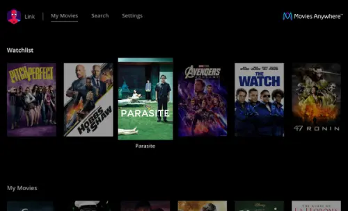 TV LG Ottieni l'app Movies Anywhere