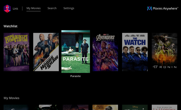 TV LG Ottieni l'app Movies Anywhere
