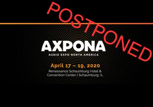 Annuncio del rinvio di AXPONA 2020