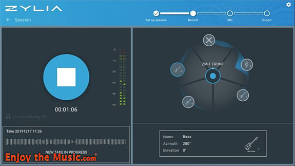 Software di registrazione audio 3D ZYLIA Studio