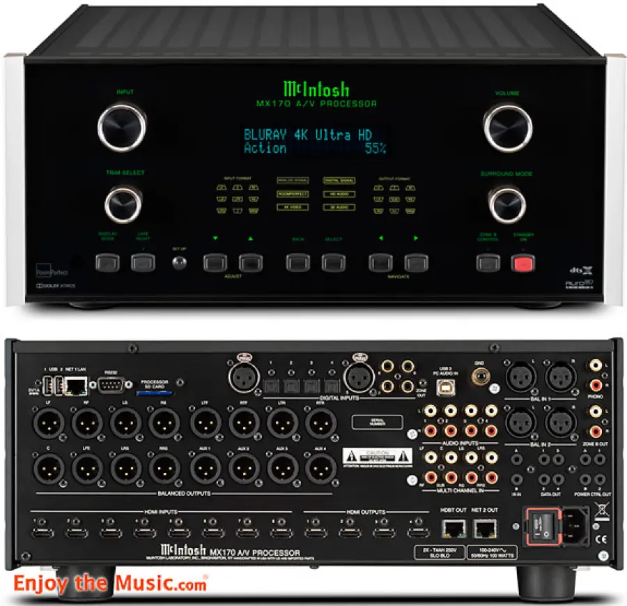 Processore A / V MX170 all'avanguardia McIntosh