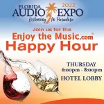 Comunicato stampa: EnjoyTheMusic.com sponsorizza l'Happy Hour del settore della Florida Audio Expo