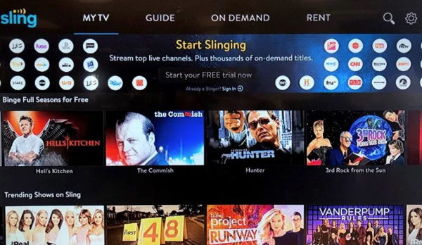 TV gratuita su Sling, nessuna iscrizione richiesta