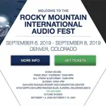Calcio d'inizio del Rocky Mountain Audio Fest 2019