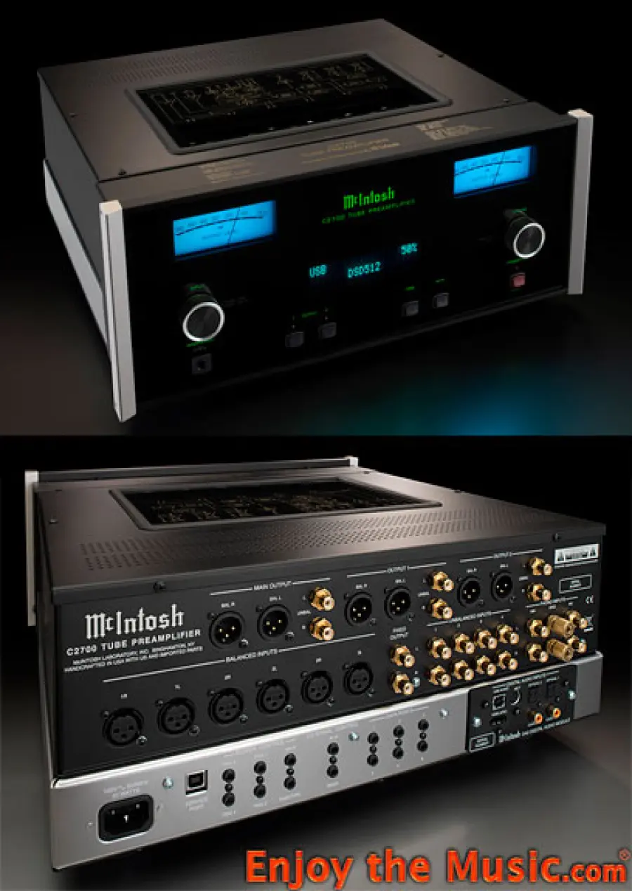 Preamplificatore stereo a tubo vuoto C2700 di McIntosh Labs