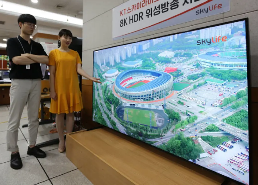 Samsung trasmette 8K via etere