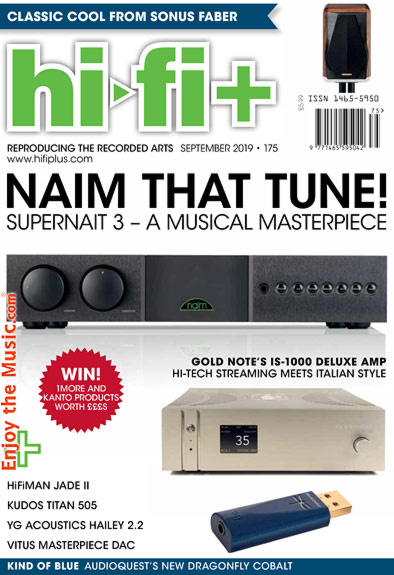 Hi-Fi + Magazine audio di fascia alta di settembre 2019