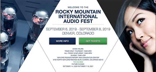 Calcio d'inizio del Rocky Mountain Audio Fest 2019