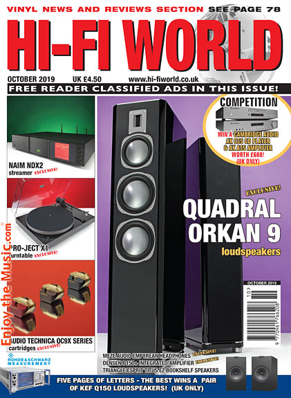 Hi-Fi World October Caratteristiche Recensioni e pezzi di pensiero
