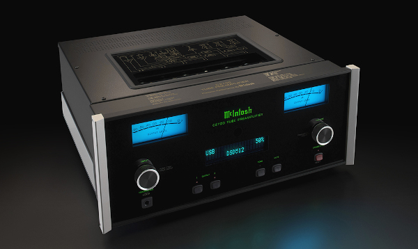 Il preamplificatore a valvole McIntosh vanta potenti braciole digitali